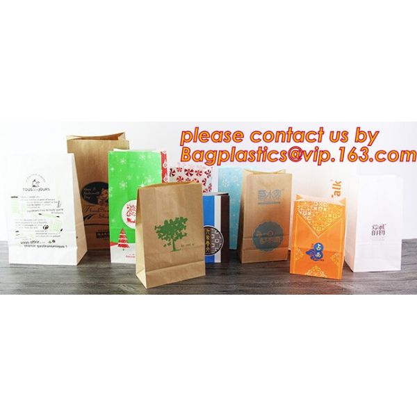Customize Translucent Window, Brown Greaseproof Kraft Paper Bag, Special Opp