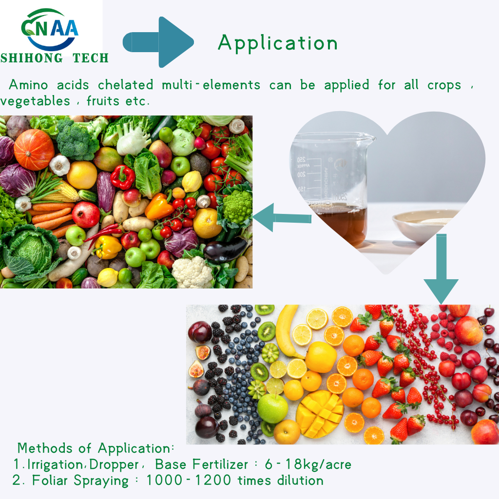 Calcium Magnesium Zinc Boron Molybdenum Powder Amino Acid Chelated Foliage Fertilizer