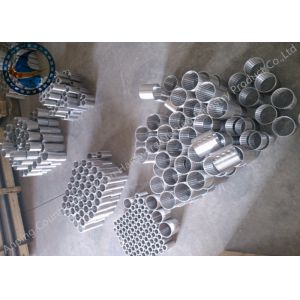 Welded Profile Wire Screen , Vee Shaped Wire Mesh Tube