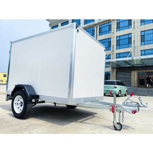 Closed Single Axle Cargo Trailer 750kg Single Axle Covered Trailer For logistics