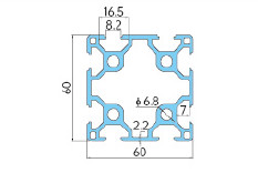 Natural Color Brushed 60 Series Aluminum Wood Grain Electrophoresis