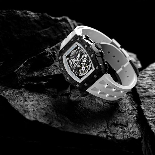 30 Meters Custom Waterproof Watch Carbon Fiber Forged Men'S Wrist Watches