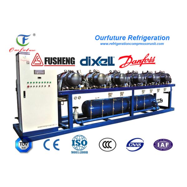 Fruit Precooling R404a Cold Room Compressor Unit Screw Type ISO