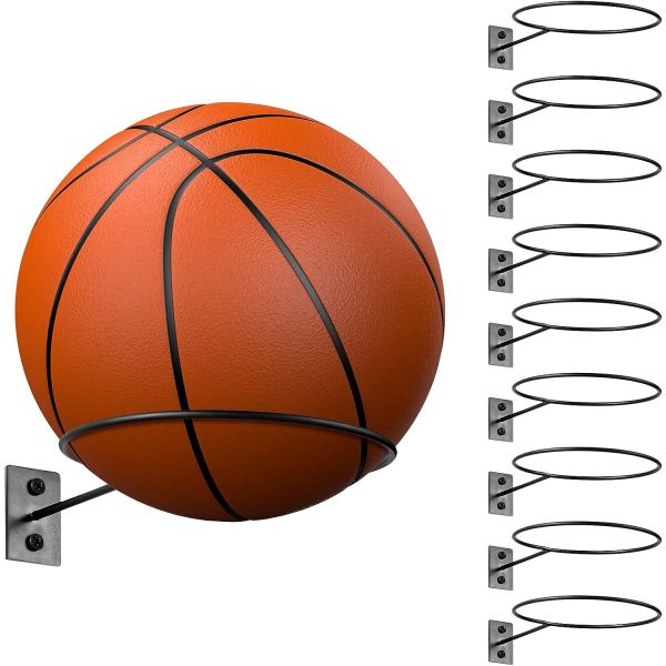 Buy Carbon steel Metal Ball Holder Wall Mount for Basketball Football Volleyball Soccer at wholesale prices