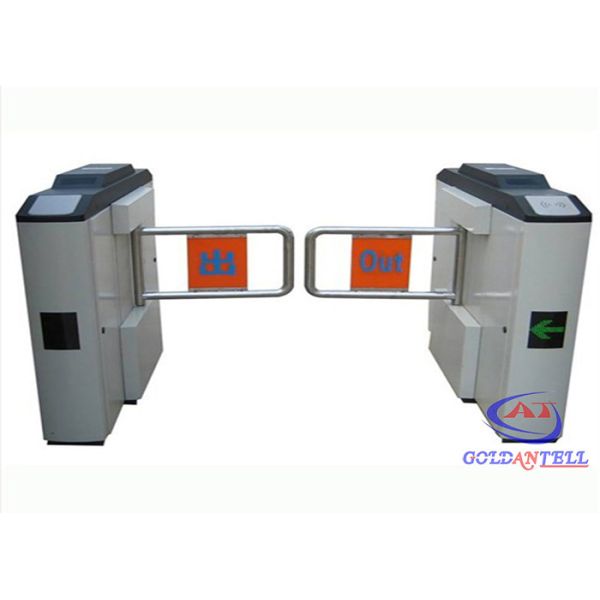 RFID Biometric Controlled Access Turnstiles With Self-checking Alarm , Swing