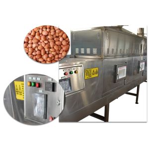 Quality Sliver White Soybea Conveyor Industrial Microwave Dryer for sale