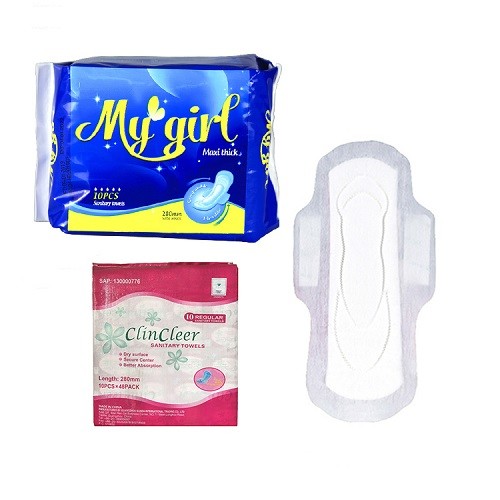 Buy Breathable Backsheet Organic Cotton Sanitary Pads Double Wings at wholesale prices
