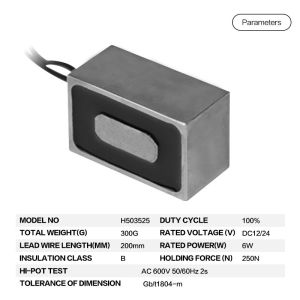 H503525 Lifting 25Kg 45 mm Sucker Solenoid