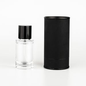 Wholesale 30ml Empty Cylinder Glass Perfume Bottle with Spray Cap