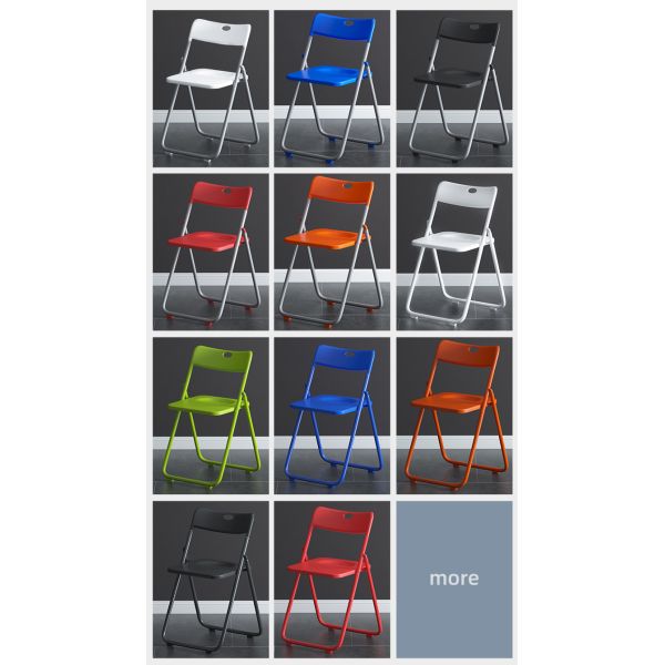 Office Building Stackable Folding Plastic Dining Chair 40*40*78cm for Banquet Events