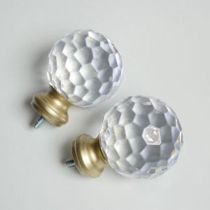 KIEI EP1008 Curtain Pole Finials Outlet Curtain Caps