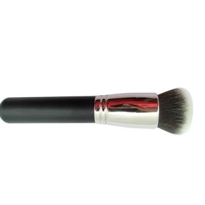Synthetic Bronzer Makeup Brush Sliver Ferrule Grey And Black Hair