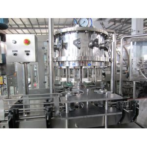 Small Carbonated Drink Filling Machine , Aerated Water Soda Bottling Equipment