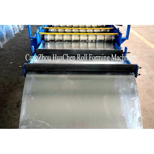 5.5 Kw Metal Wall Panel Roll Forming Machine C r 12 Cutting Blade with Hydraulic Cutting