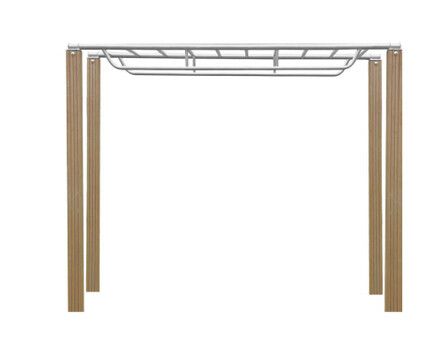 Steel outdoor fitness equipment horizontal ladder climbing ladder