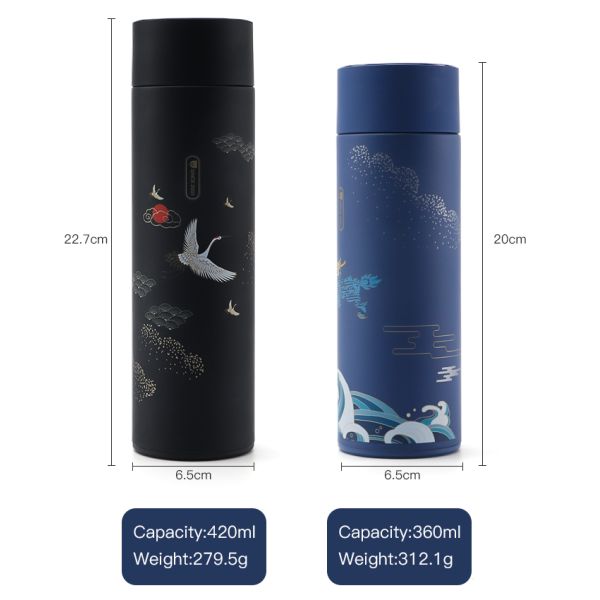 Smart Thermos Digital Stainless Steel Coffee Thermal Mugs Intelligent Insulation Cups Water Bottle With Led Temperature Display