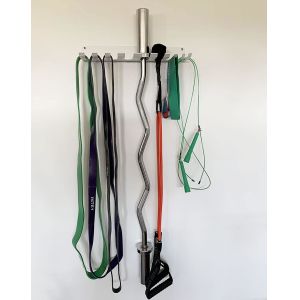 Home Gym Prong Hooks and Steel Wall Mount Bracket for Lifting Belts and