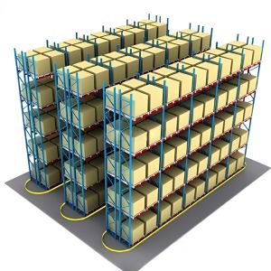 China Narrow-Aisle Pallet Rack with High Space Utilization, Enhanced Vertical Storage, and 100% Selective Access for Warehouses on sale
