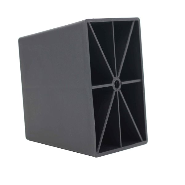 KR-P0122 4 Inch Plastic Sofa Legs Replacement , Dining Room Table Leg Risers Easy Fitting