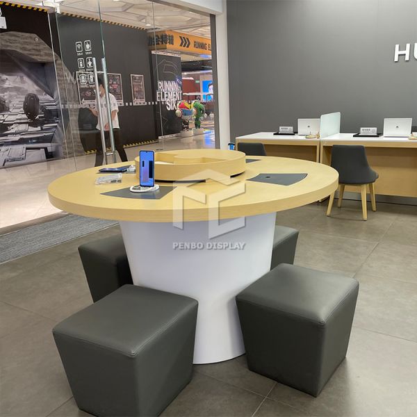 ODM Mobile Phone Display Cabinet EPE Cotton Packaging Cell Phone Showcase