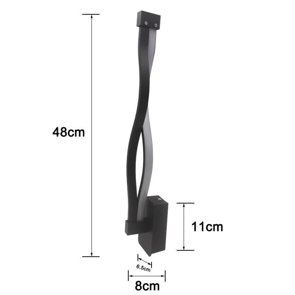 Modern Minimalist LED Wall Light AC85-260V 16W Living Room aluminum wall light (WH-OR-20)