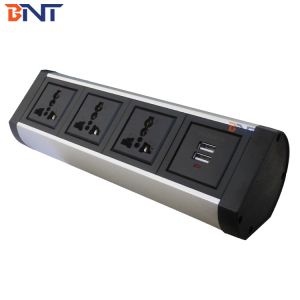 desktop clamp-on ac power outlet and 2.1a usb charging hub with tablet stand