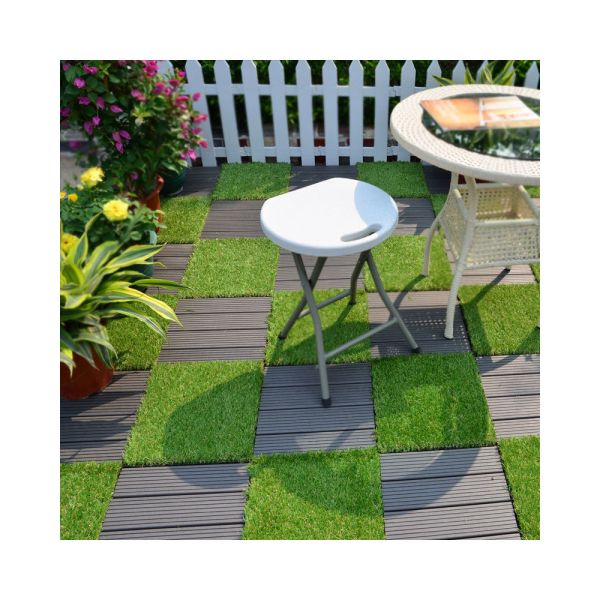 Buy Indoor And Outdoor Artificial Turf Grass Balcony Garden Pet Carpet Lawn With Drainage Holes at wholesale prices