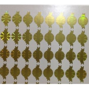 Laser Holographic Circle Stickers For 10ml Vial Box Sealing