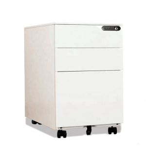 Security Steel Mobile Pedestals With Number / Electronic Lock