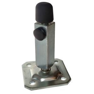 White Zinc Adjustable Steel Gate Stoppers For Sliding