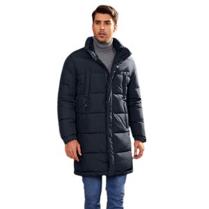 Long Hooded Winter Thickened Down Jacket Versatile All Occasions Four Pockets