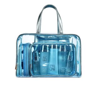 5 In 1 Transparent PVC Cosmetic Bag Set For Travel And Outing