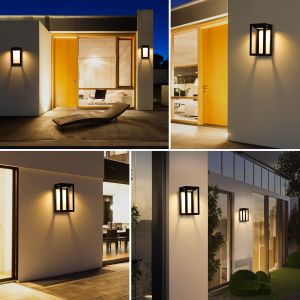 High Bright Solar Powered LED Landscape Fence Light Wall Lamp For Garden Lawn