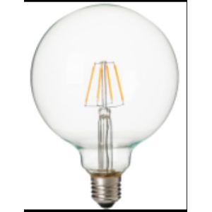 Quality LED Filament 4w G125 400 Lumen LAMP Retro Saving Energy Indoor Chips Transparent Glass Bulb House Office Used EU Model for sale