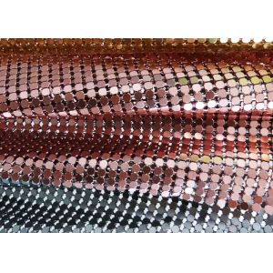 Quality Fashion Brass / Aluminum Alloy Metallic Mesh Fabric Colth Sequin Fabric for sale