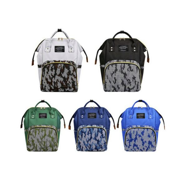 Buy Oxford Fabric Mummy Nappy Diaper Bag With Independent Bottle Compartments at wholesale prices