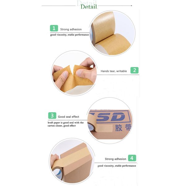 Fiberglass Water Active Self Adhesive Kraft Paper No Water Required