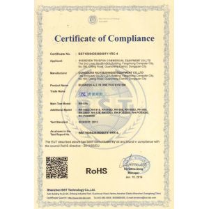 Shenzhen Truepos Commercial Equipment Co., Ltd. Certifications