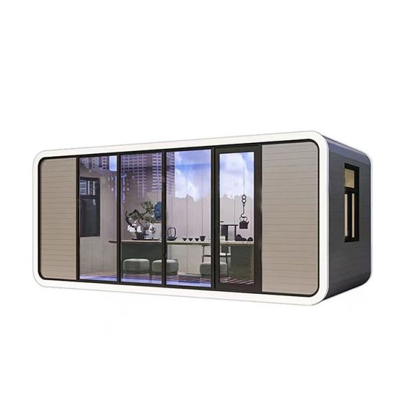 Buy 20FT Prefabricated Luxury Capsule Apple Pod Modular Stylish House at wholesale prices