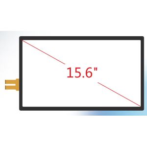 Flexible 15.6 Inch Projected Capacitive Touch Panel With G+G Structure , Multi