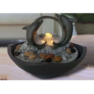 Dolphins Living Room Indoor Waterfall Fountain