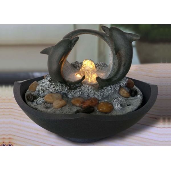 Buy Dolphins Living Room Indoor Waterfall Fountain at wholesale prices