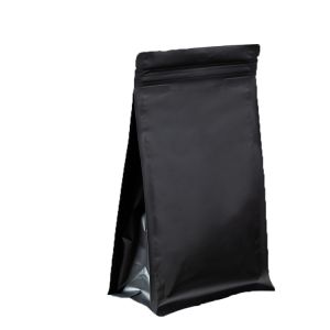 Gravure Printing Sachet Flat Bottom Coffee Pouches Valve