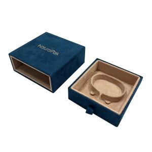 High End Suede Drawer Jewelry Packing Box For Ring Earring Pendant Bangle