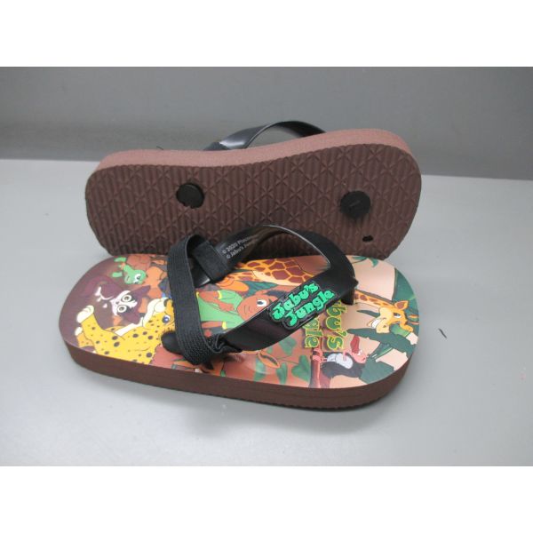 OEM PE EVA Kids Character Flip Flops Sandals Open Toe Style Anti Slip Design