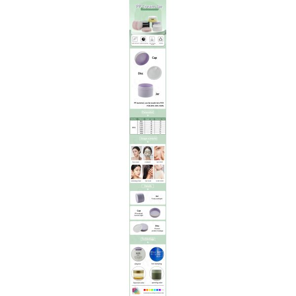 SRS 400g Big Size Single Wall Glossy Facial Mask PP Cream Jar Decoration Painting PCR Container Packaging