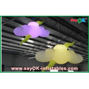 Quality Stage Decoration Custom Inflatable Products Inflatable Cloud With Blower / LED Light for sale