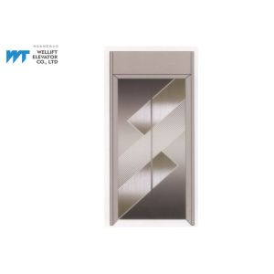 Geometry Pattern Lift Door, Shopping Mall Custom Elevator Doors Landing Door