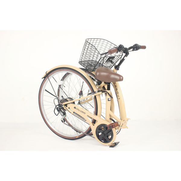 Comfortable Saddle Folding Road Bike High Carbon Steel Frame Folded 26 Inches