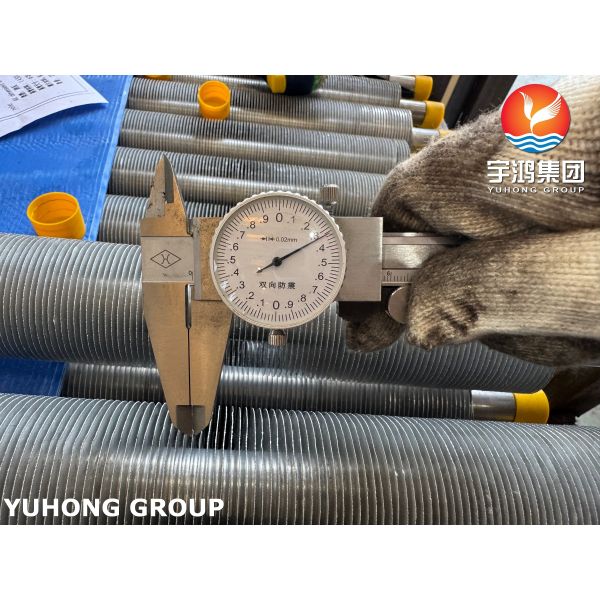 Extruded Fin Tube Stainless Steel TP304, 1.4301 With Al1060 Fin Strip For Air Cooler